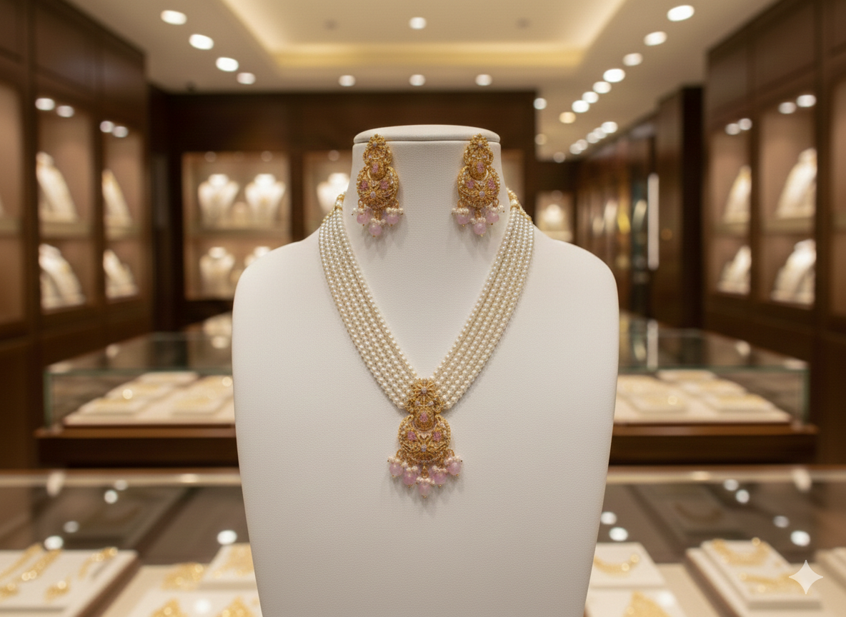 Pink Blossom Pearl Royale Set