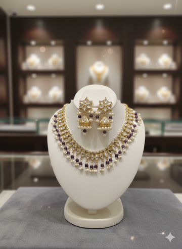 Royal Pearl Polki Set